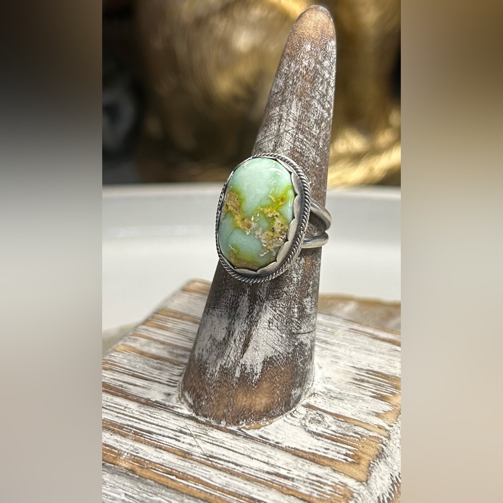 NWT Timothy Yazzie Navajo Handmade Palomino Ring - Picture 6 of 7